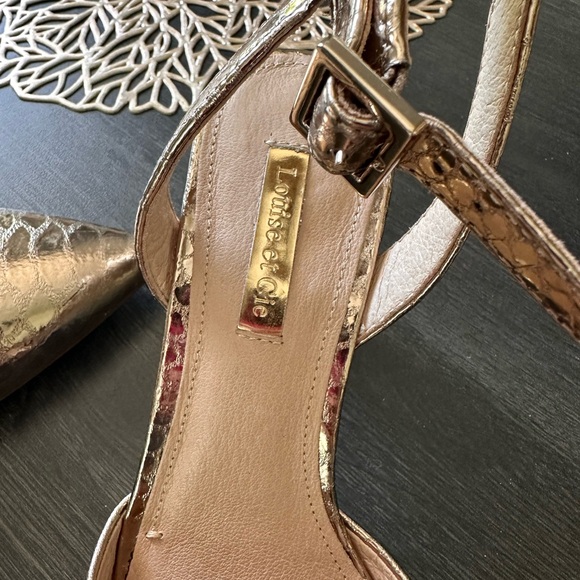 Louise et Cie gold pumps - Picture 3 of 4